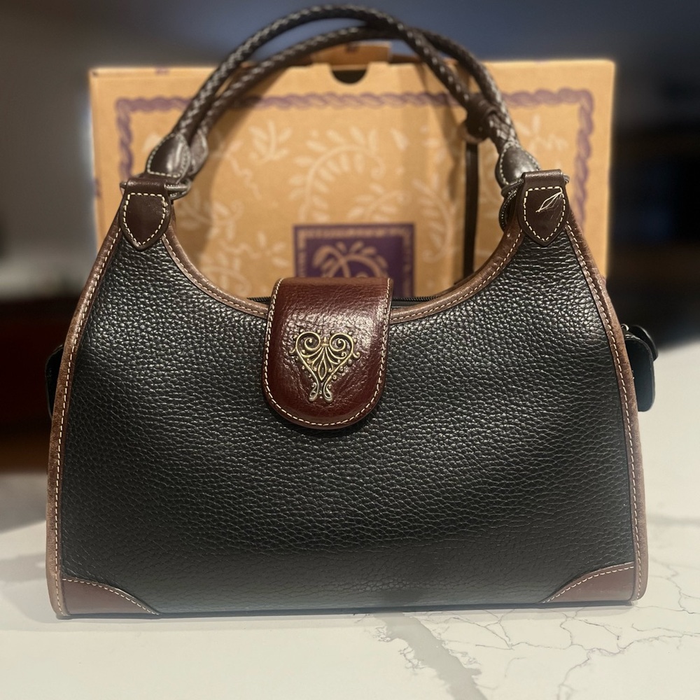 Brighton “Charlene” Black and Brown Handbag